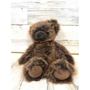 Restoration Hardware Faux Fur Mink Teddy Bear 16 Jointed Stuffed Animal Plush